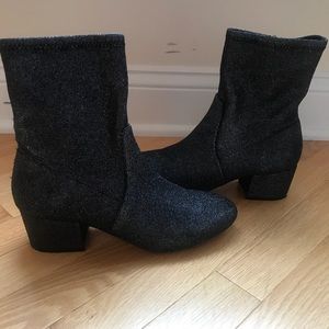 Sparkly black Michael Kors boots